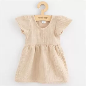 Baba muszlin ruha New Baby beige