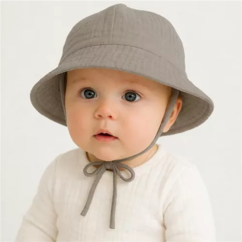Baba muszlin kalap New Baby linen