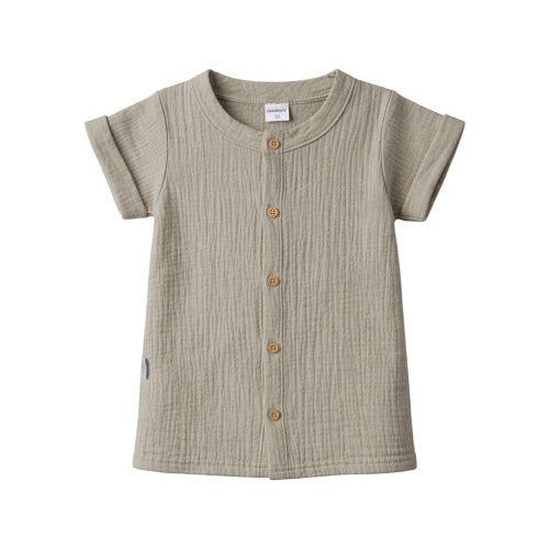 Baba muszlin ing rövidnadrággal New Baby linen