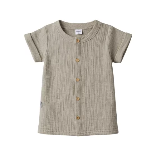Baba muszlin ing rövidnadrággal New Baby linen