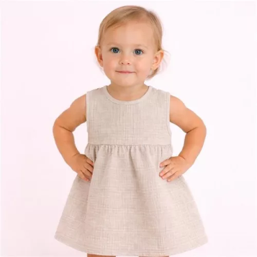 Baba muszlin ruha New Baby Ella linen