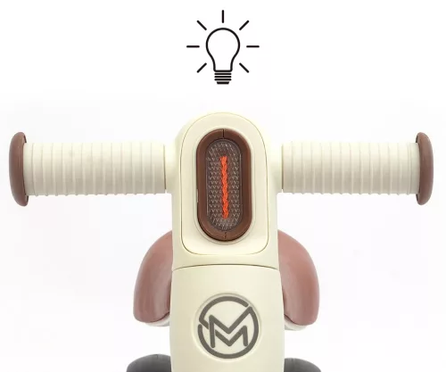 FLIXY futóbicikli LED világítással Milly Mally– cream