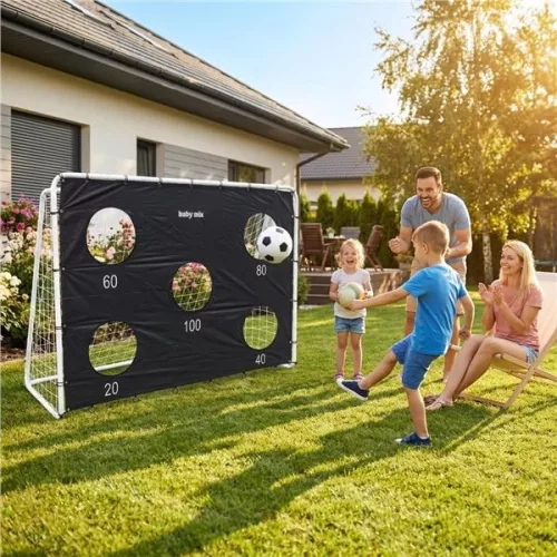 Focikapu céltáblás gyakorlóponyvával Baby Mix black
