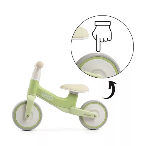 Gyerek futóbicikli Milly Mally Velo Green