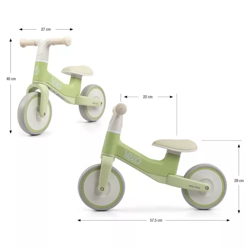 Gyerek futóbicikli Milly Mally Velo Green