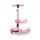 FUZZY háromkerekű üléses-scooter egyensúlyozó roller gyerekeknek pink