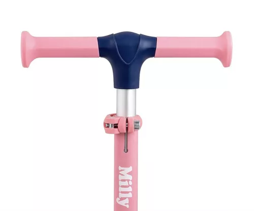 FUZZY háromkerekű üléses-scooter egyensúlyozó roller gyerekeknek pink