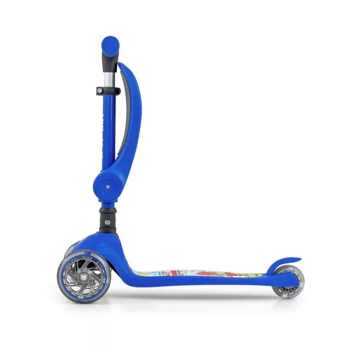 FUZZY háromkerekű üléses-scooter egyensúlyozó roller gyerekeknek blue
