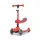 FUZZY háromkerekű üléses-scooter egyensúlyozó roller gyerekeknek red