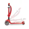 FUZZY háromkerekű üléses-scooter egyensúlyozó roller gyerekeknek red