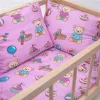 Fa babaágy-bölcső ágyneművel Baby Mix bears