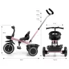 Gyerek háromkerekű bicikli Milly Mally Axel pink