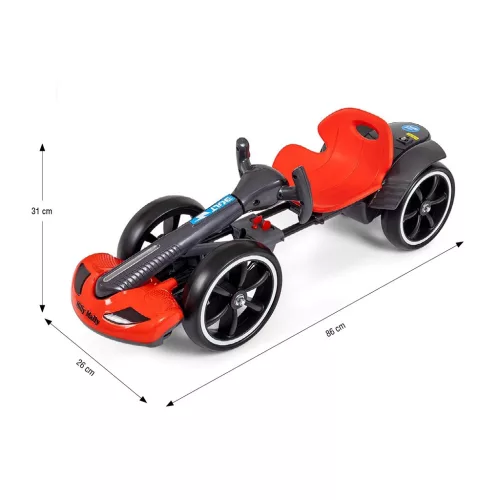 Elektromos gokart GOKART BOLT Milly Mally red