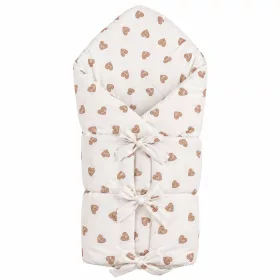 Klasszikus megkötős pólya New Baby szívek