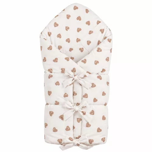 Klasszikus megkötős pólya New Baby szívek