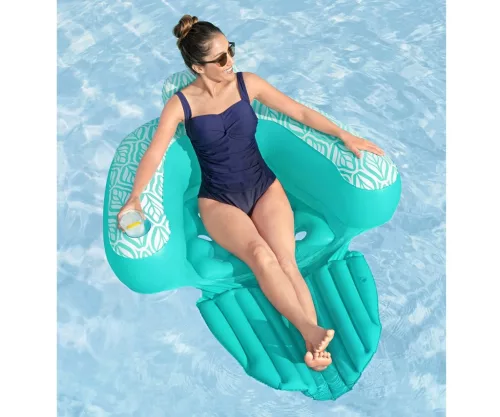 Deluxe Chair felfújható matrac – luxus vízi fotel a maximális pihenésért Bestway  1,45m x 1,2m mint