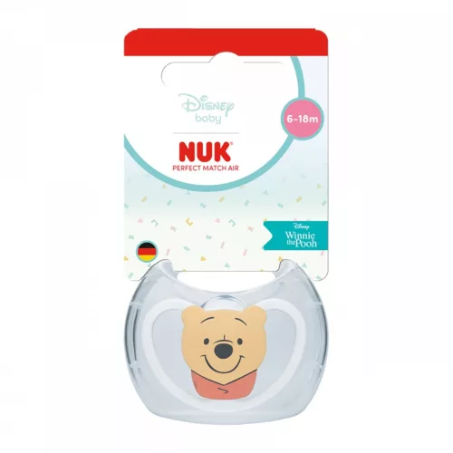 Baba cumi NUK Perfect Match Air Disney Maci Pu  6-18 hónapos white