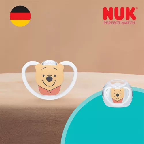 Baba cumi NUK Perfect Match Air Disney Maci Pu  6-18 hónapos white