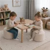 Gyermek  puff Kordbársony New Baby cream