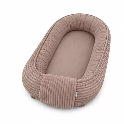 Babafészek kisbabák számára New Baby Teddy kordbársony brown
