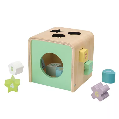Montessori formabedobó kocka Baby Mix