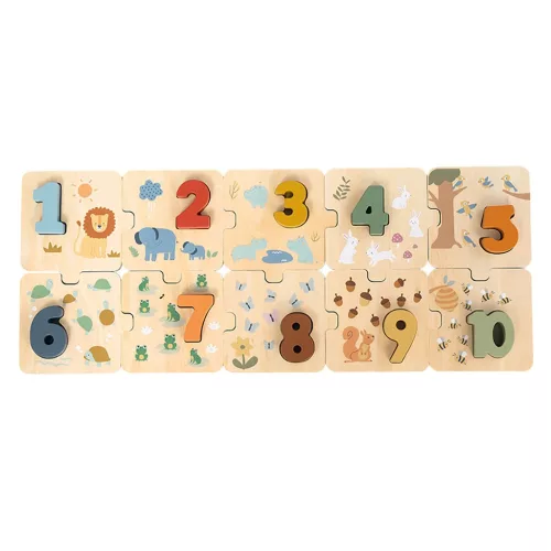 Fa számpuzzle a legkisebbeknek Baby Mix