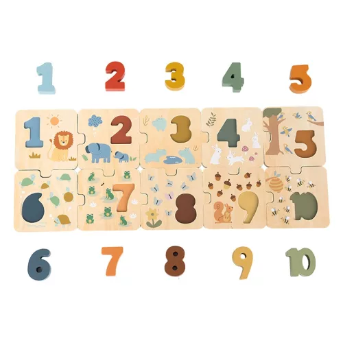 Fa számpuzzle a legkisebbeknek Baby Mix