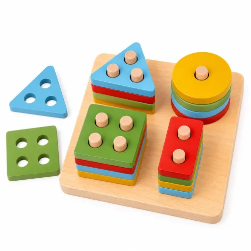 Fa geometriai formakirakó a legkisebbeknek Baby Mix