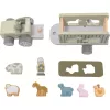Fa Safari teherautó építőkockákkal Baby Mix
