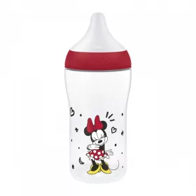   NUK Perfect Match cumisüveg hőmérséklet-szabályozással, Disney Disney Minnie 260 ml red