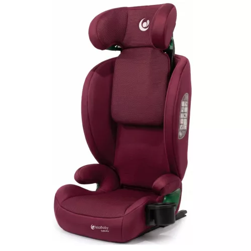 IslaBaby SafiroFix i-Size – autósülés 100–150 cm, 15–36 kg, ISOFIX rendszerrel | Mesh Burgundy