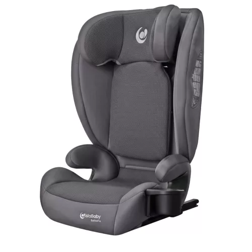 IslaBaby SafiroFix i-Size – autósülés 100–150 cm, 15–36 kg, ISOFIX rendszerrel | Mesh Grey
