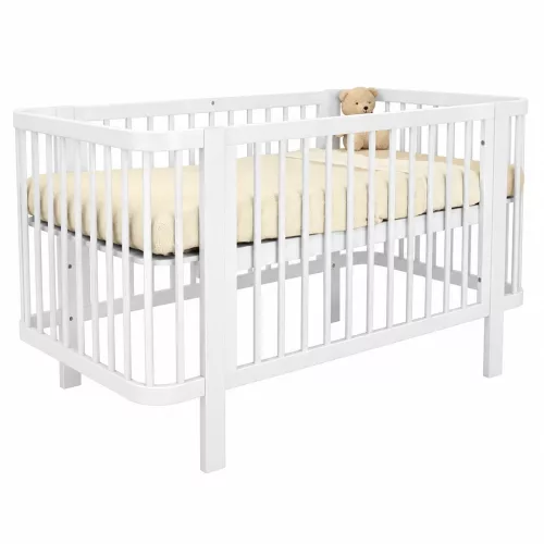 Gyermek ovális babaágy New Baby Klára fehér