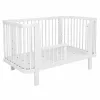 Gyermek ovális babaágy New Baby Klára fehér