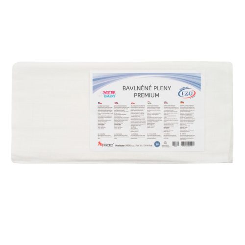 Pamut pelenka NEW BABY 70x80 cm PREMIUM 10 db
