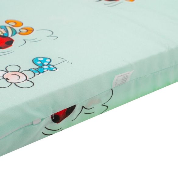 Gyerek habszivacs matrac New Baby 120x60 zöld - különféle minta