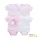 Foxy Baby Rövid ujjú pamut body szett (4db-os) ( 68 ) - Unikornis és csillagok
