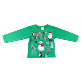 Karácsonyi hosszú ujjú kisfiú póló 98-as méret