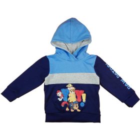   Belül bolyhos kapucnis kisfiú pulóver Mancs őrjárat mintával 98-as méret