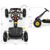 Go-kart Milly Mally Thor pedálos gyerek gokart fekete