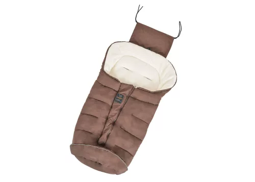 Cangaroo Fluffy téli bundazsák lábán erősített 100cm BARNA/bézs