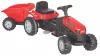 Pilsan traktor pedálos trélerrel 07316 piros