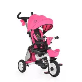 BYOX Flexy lux tricikli szülőkaros pink
