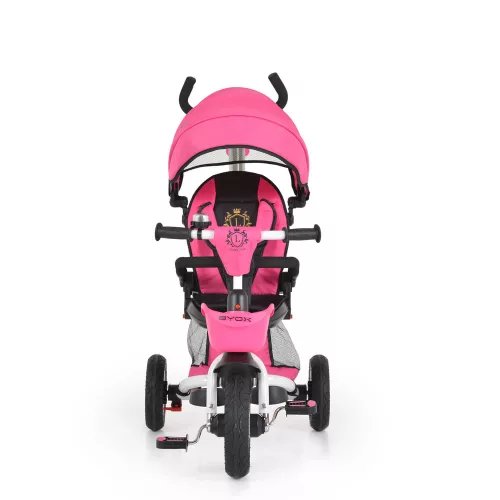 BYOX Flexy lux tricikli szülőkaros pink