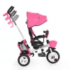 BYOX Flexy lux tricikli szülőkaros pink