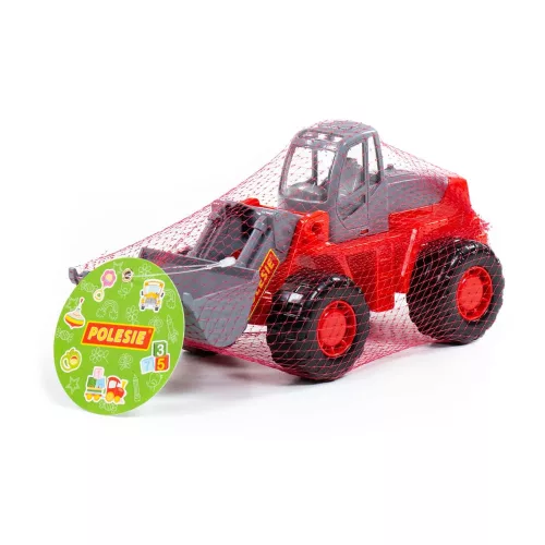 POLESIE traktor tolólapáttal NARANCS/SZÜRKE