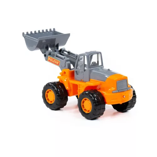 POLESIE traktor tolólapáttal NARANCS/SZÜRKE