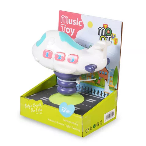 MONI TOYS műanyag kis repülő FEHÉR