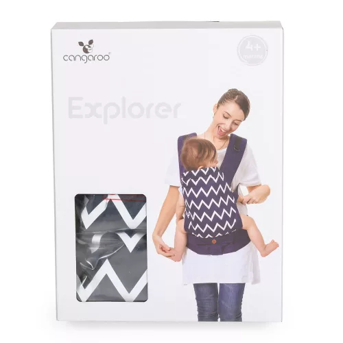 Cangaroo Explorer 2 pozíciós hordozó fekete