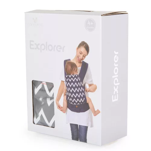 Cangaroo Explorer 2 pozíciós hordozó fekete